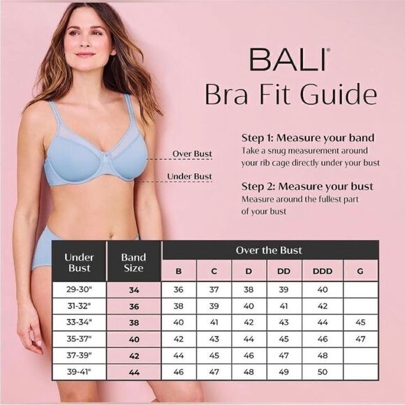 Bali NWT One Smooth U Underwire Bra Full Coverage
Bra Sandshell Size 38DD - Picture 5 of 5